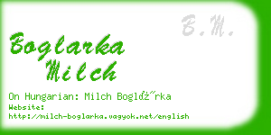 boglarka milch business card